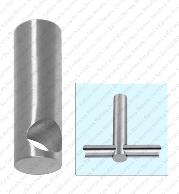 Suporte central para var�o - INOX 304